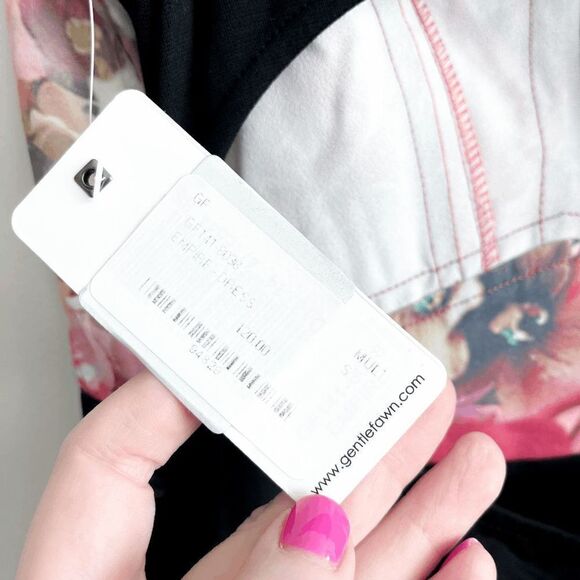 Gentle Fawn Women's Floral Cut Out Open Back Empire Dress Size Small NWT - Picture 6 of 8